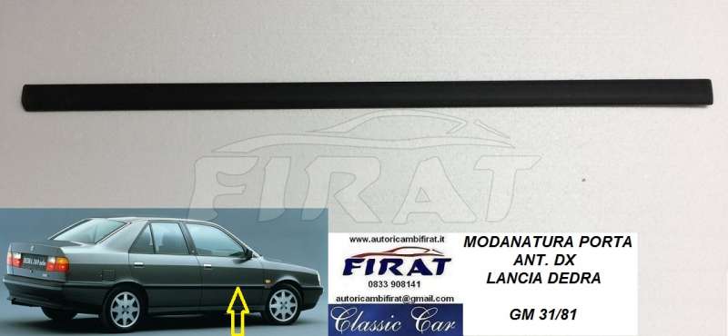 MODANATURA PORTA LANCIA DEDRA ANT.DX